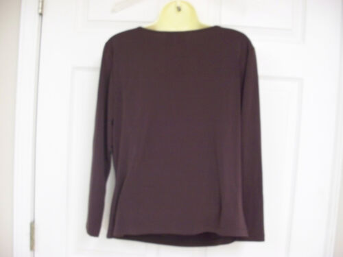 Merona Top Blouse Shirt Large Brown - Picture 4 of 5
