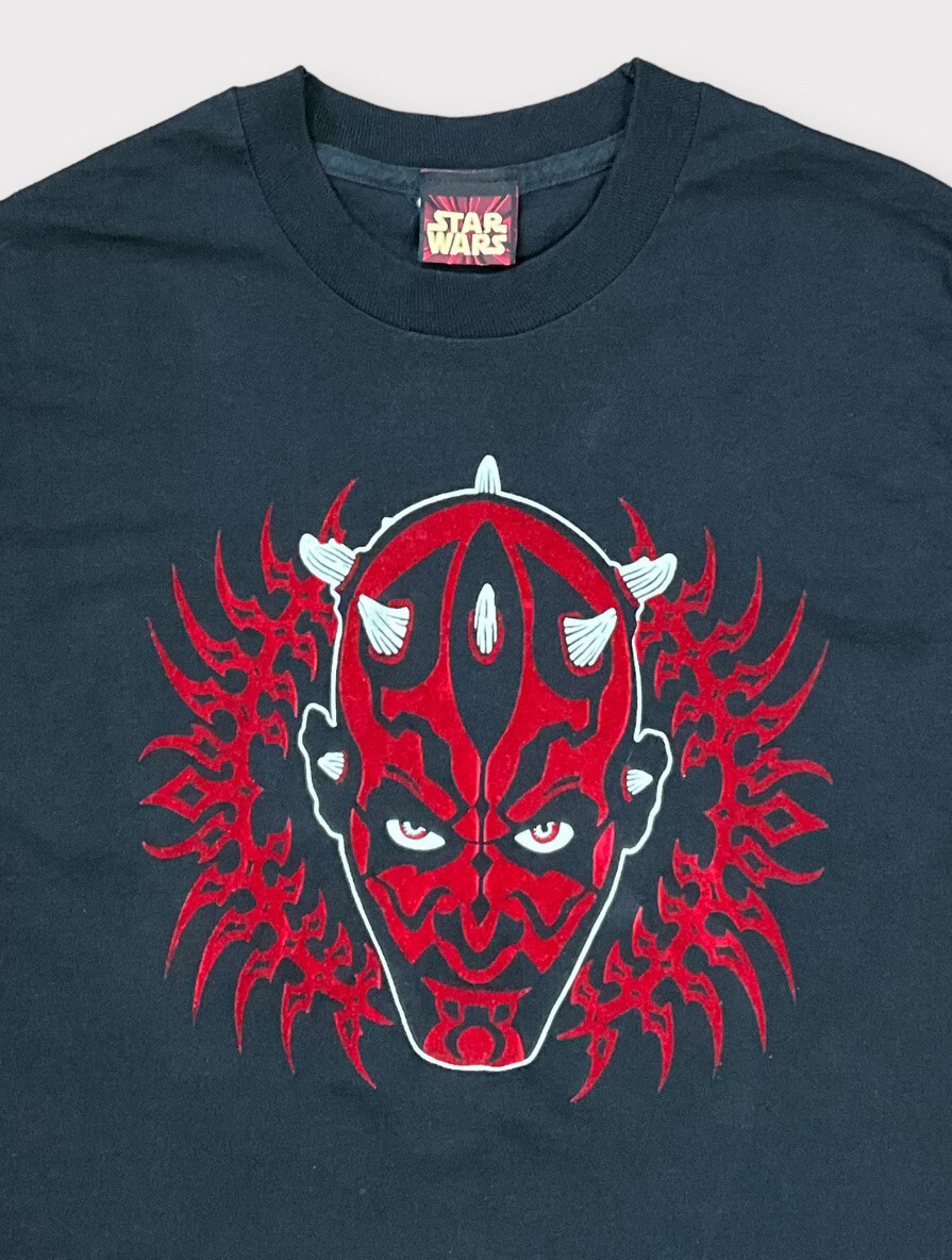 希少‼️90s STAR WARS DARTH MAUL movie 映画 黒 希少‼️90s STAR WARS DARTH MAUL movie 映画 黒 Vintage 90s