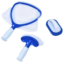Hot Tub & Spa Cleaning Kit with Skimmer, Brush & Scrubber for Household Use