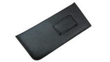 Eyeglass Belt Loop Case Fold Over Black Belt Phone Cell Pouch 4.25" x 7.5" Belt