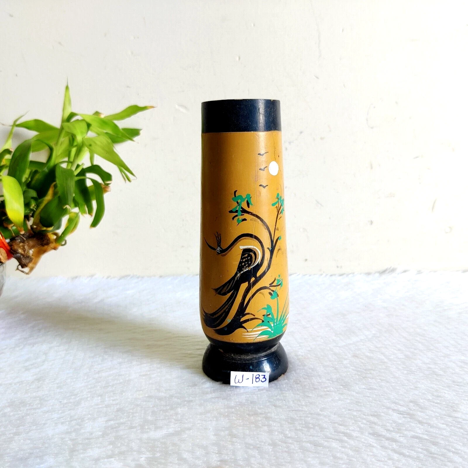 1930s Vintage Old Handcrafted Beautiful Design Wooden Vase Decorative W183
Opens in a new window or