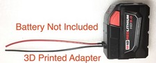 right angle battery adapter for Milwaukee 18V M18 XC18 dock power connector