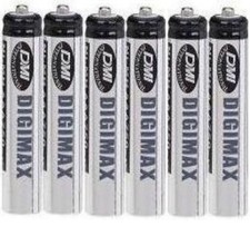 6 x iDect AAA batteries for iDect C5i D1i M5i Q1i X5 Eclipse cordless Phone