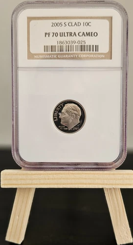 2005 S Roosevelt Dime Clad 10c NGC PF 70 Ultra Cameo