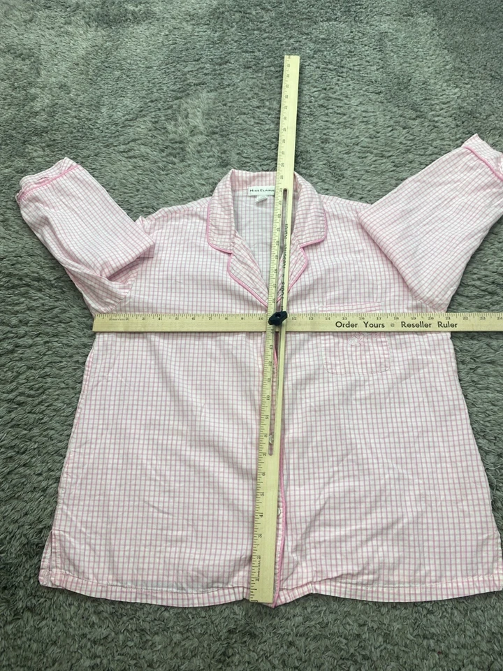 Top de pijama Miss Elaine para mujer rosa mediano cuadros guinga Barbie hadas ropa de dormir Foto 4 de 4
