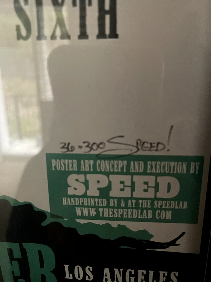 Póster de concierto WILCO con Jonathan Richman firmado/numerado Foto 2 de 2