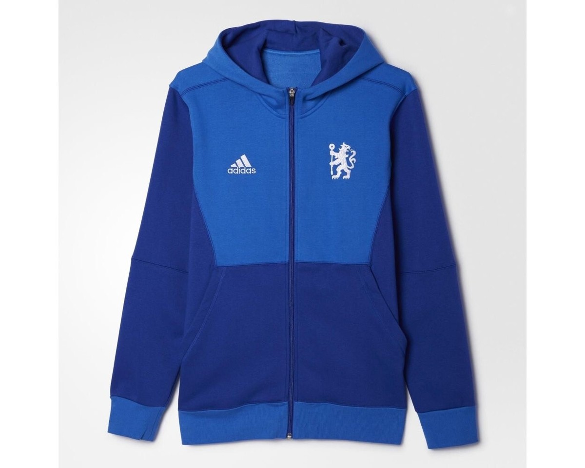 Adidas Chelsea FC Full Zip Men's Size Small Hoodie Sweatshirt Jacket AA6802