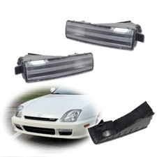 Front Bumper Signal Lights For 97-01 Honda Prelude Rh Lh Euro Style Clear Lens