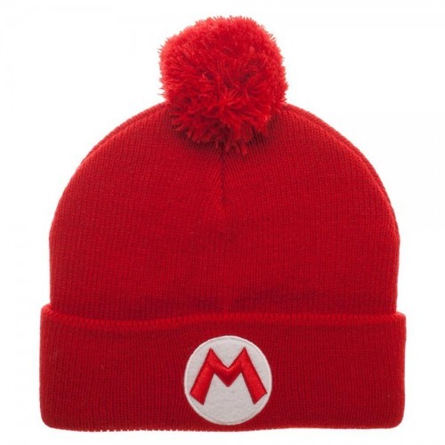 Super Mario Brothers Pom Beanie Hat 