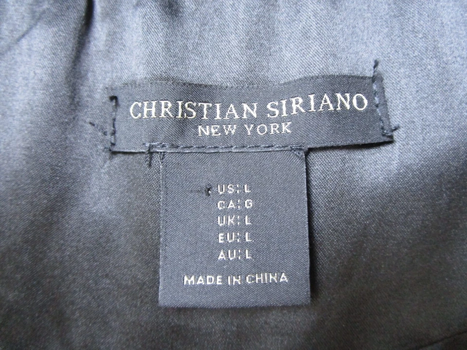 Suéter Christian Siriano Mujer Grande Botón Lentejuelas Negro Manga Larga Informal Foto 4 de 4