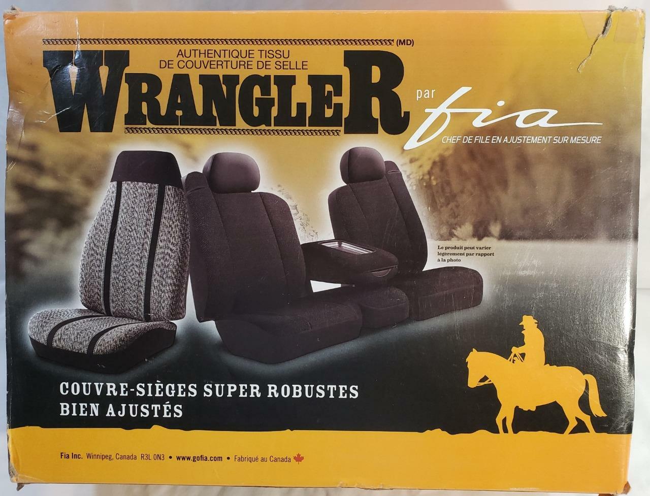 Wrangler Fia TR4239 Custom Fit Saddle Blanket Rear Seat Cover Gray 60/