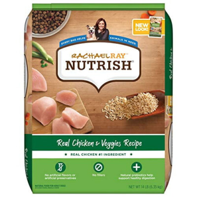 Rachael Ray Nutrish Premium Natural Dry Dog Food, Real Chicken & Veggies Recipe,