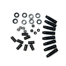 STRC Aluminum Threaded Shock Bodies for Axial SCX10, SCX10 II, Custom Crawler BK