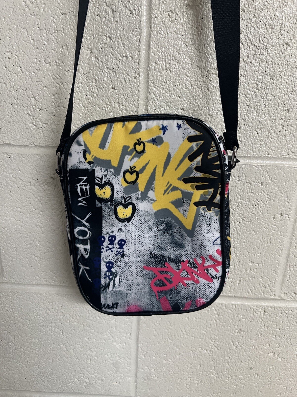 DKNY Women Gigi Flight Bag Crossbody Graffiti Double … Gem