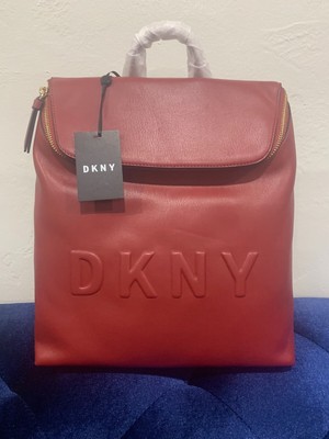 dkny red backpack