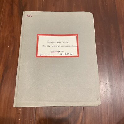 Glentronics Model 0-50-2R Laboratory Power Supply Instruction Manual