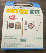 NEW - DENTAL DETOX KIT Primal Life Organics Oral Natural Charcoal Teeth Cleaning