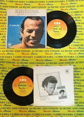 *LP 45 7'' JULIO IGLESIAS Quando si ama davvero A meno che 1979 italy (QSI1)