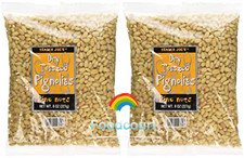 2 Packs Trader Joe's Dry Toasted Pignolias - Pine Nuts 8 oz Each Pack