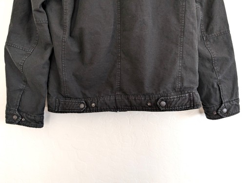 Chaqueta LEVIS Para Hombre S Negra Denim Camionero Cuello Simulado Bolsillos a Presión Informal Motociclista - Imagen 8 de 14