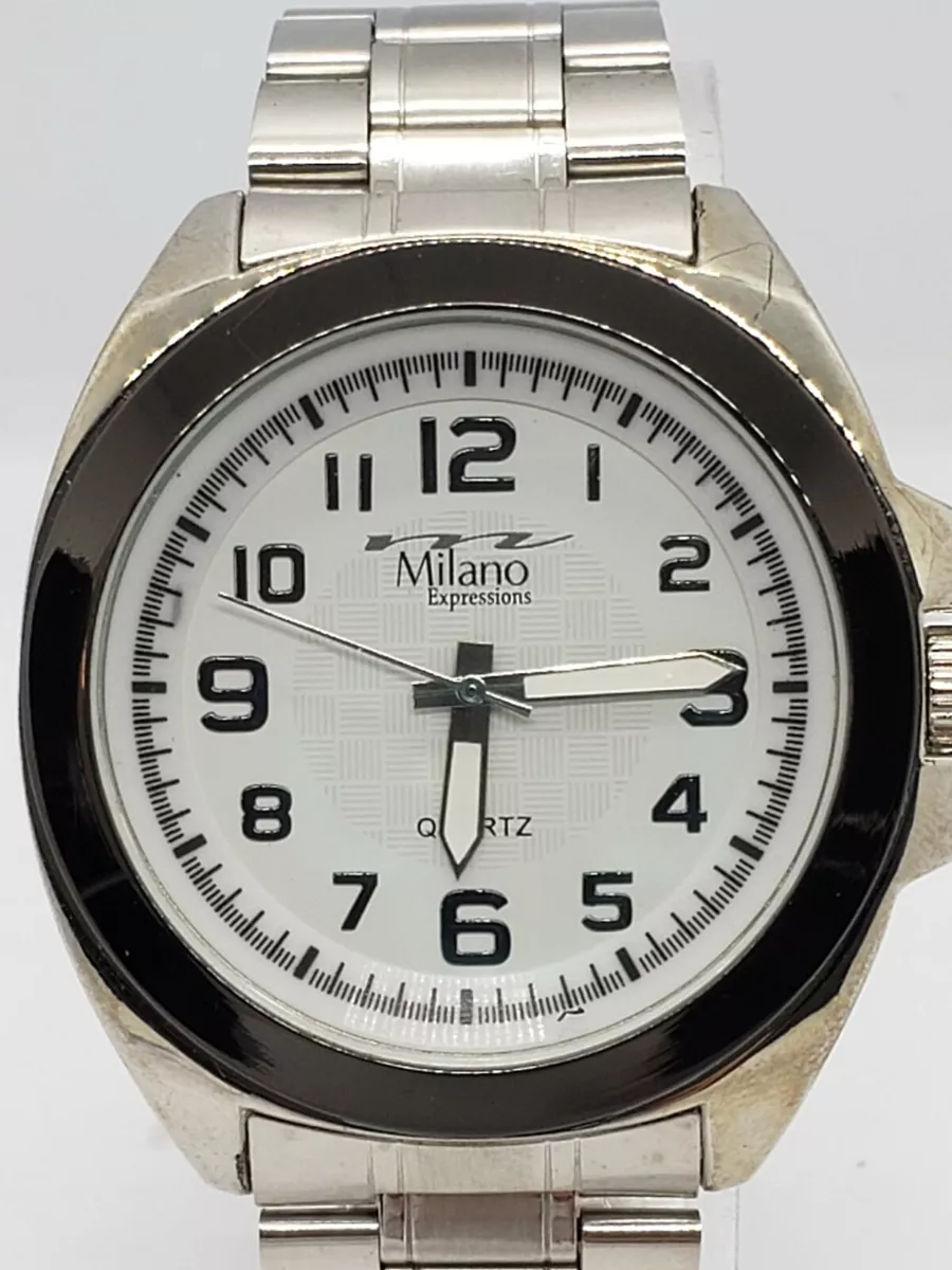 3551 Gino Milano Men s Watch 43mm White Dial Needs A New BATTERY