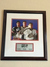 Columbus Blue Jackets-Ignite the Nite, with individual autographs as pictured