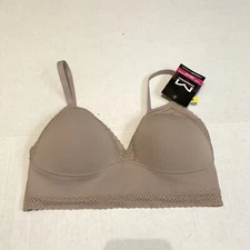 Maidenform Lace Trim Triangle Wireless Bra Convertible Straps NWT $40 Size M
