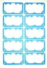 (10) Fuel Bowl Gaskets Blue Non Stick Reusable Fits: Holley Carburetor 4150 4500