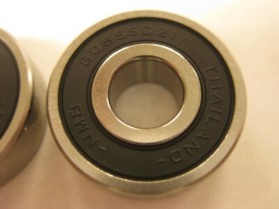 NMB 608SSD21 single row ball bearing.  Made in Thailand  ID is .314'', see pics