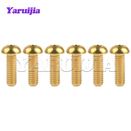 6pcs Titanium Bolt M3/M4/M5/M6x6 8 10 12 15 16 18 20 25 30mm Button Hex Ti Screw - Picture 9 of 11