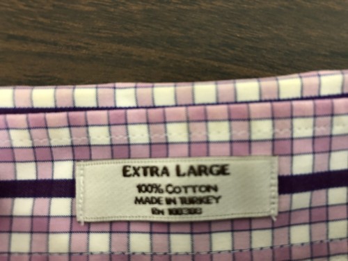 Peter Millar XL Multicolor Gingham Plaid Long Sleeve Button-Up Casual Men Shirt - Picture 7 of 7