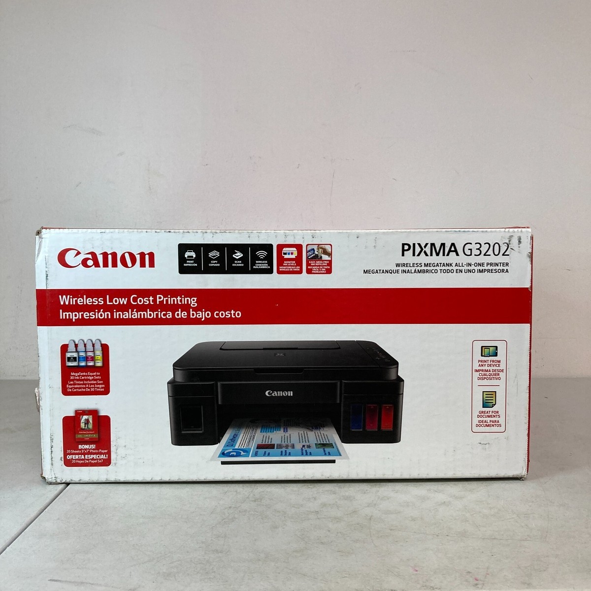 Canon Inkjet Canon Pixma G3202 Setup Pixma Printer Canon G3202