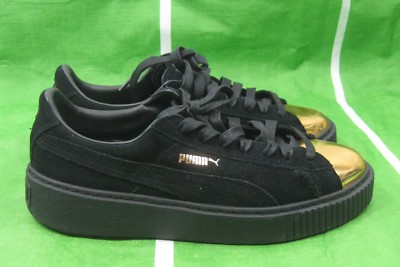 PUMA Suede Platform Gold 362222-02 Gold/puma Black WOMEN SIZE  9.5