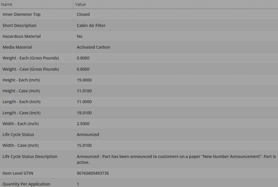 Filtro de aire de cabina WIX para MERCEDES-BENZ SLK350 2005-2016 V6-3,5 L Foto 4 de 4