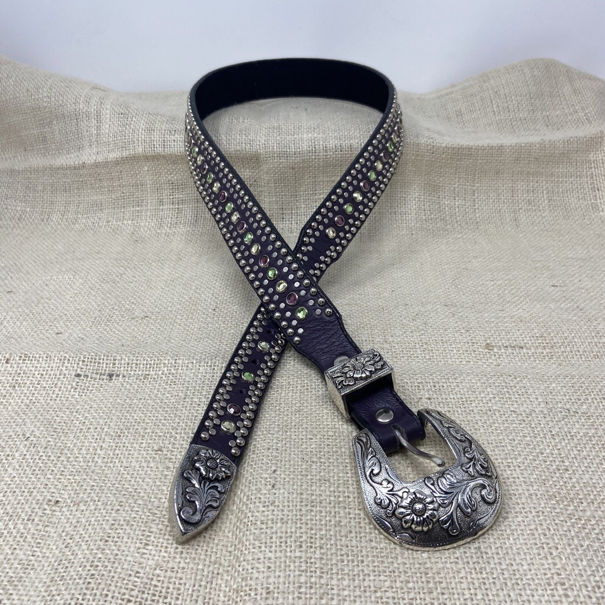 PIET ピエット x Swarovski スワロフスキー SS25SWA010-3 Lunar Year Leather Belt レザー 90 新品同様 PIET ピエット x Swarovski スワロフスキー SS25SWA010-3