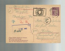 1944 Karow Germany Concentration Camp KZ Postcard Cover Stefan Pivosenko Poland