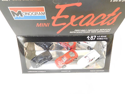 eso-03981	Monogram 1:87 Lamborghini/Ferrari Packung sehr guter Zustand