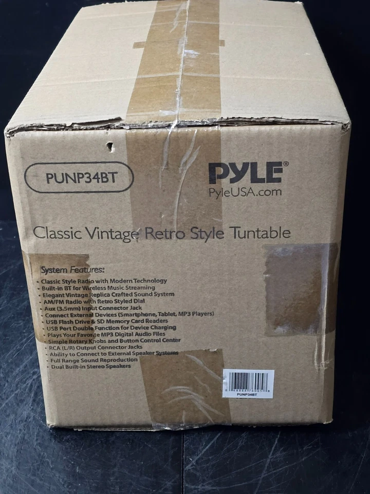 Pyle классический винтажный ретро AM / FM Bluetooth радио #PUNP34BT новый в открытой коробке - Изображение 2 из 4