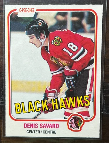 1981-82 O-Pee-Chee Denis Savard Rookie Chicago Blackhawks #63 RC SHARP!