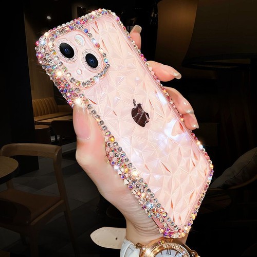 Glitter Diamonds Bling Rhinestones Phone Case Cover For iPhone 16 Pro Max 15Plus - 第 12/13 張圖片