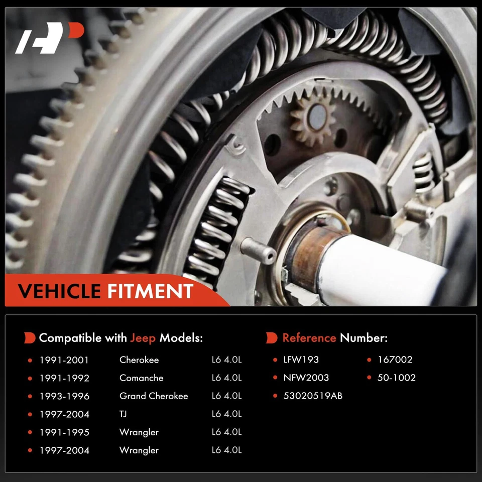 Volante de embrague para Jeep Cherokee XJ Grand Cherokee ZJ Wrangler YJ Comanche MJ Foto 2 de 4