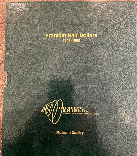 Complete B. U. Franklin Half Dollar  Set in Intercept Shield Album