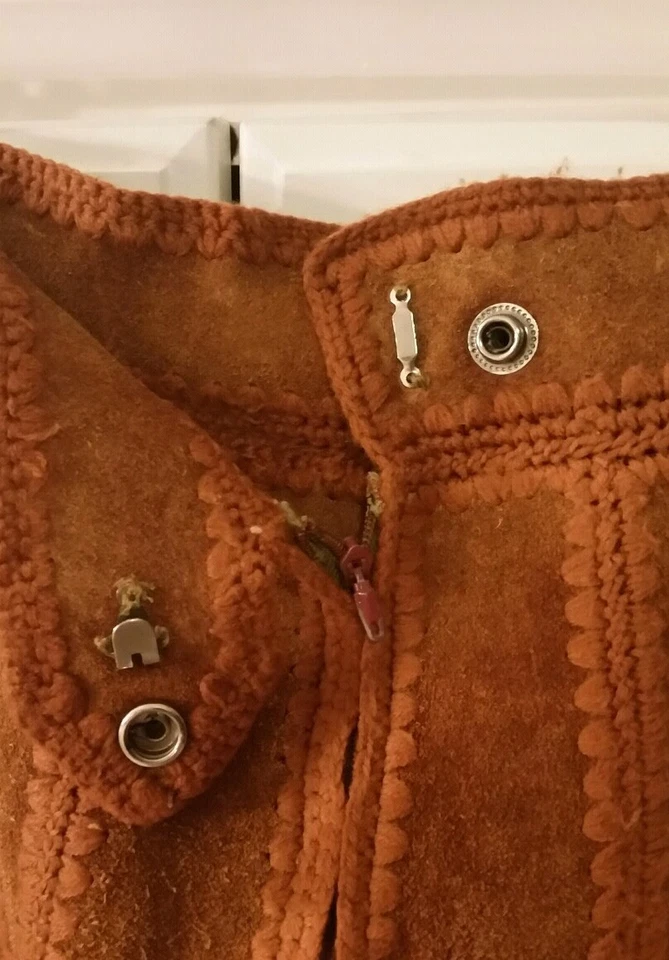 Vintage Bohemian Cowhide skirt Boho patchwork hippie 60's Movie prop - Image 4 of 4