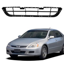 Fit 2006-2007 Honda Accord Ex Ex-l 4-door Sedan Black Front Bumper Lower Grill