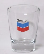 A Charming Chevron Gasoline  1  1/2 oz. Shot Glass
