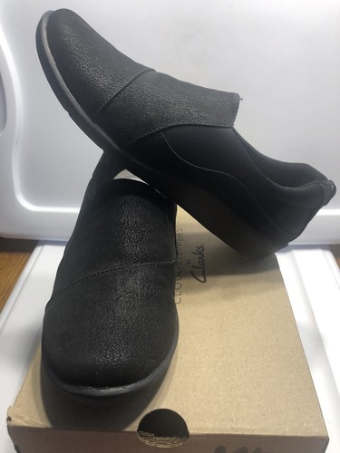 Clarks Cloudsteppers Sillian Paz Mocasines Mujer 8 M Negro Zapatos Sin Cordones - Imagen 4 de 6