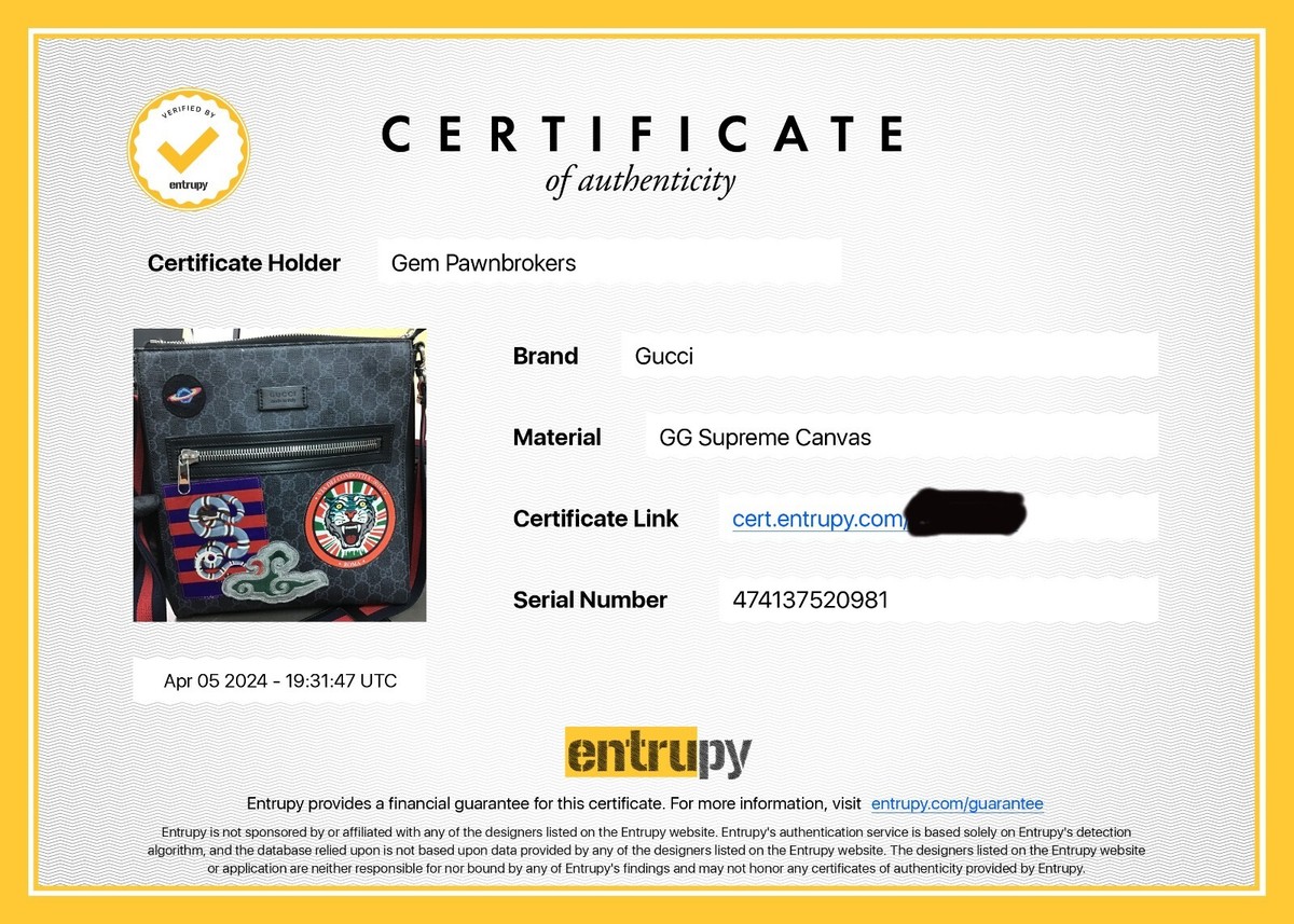 Gucci GG Supreme Monogram Night Courrier Messenger Bag