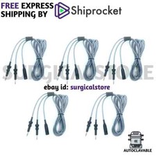 5pc - Laparoscopic Bipolar Cable Length 300cm Reusable Surgical Instruments