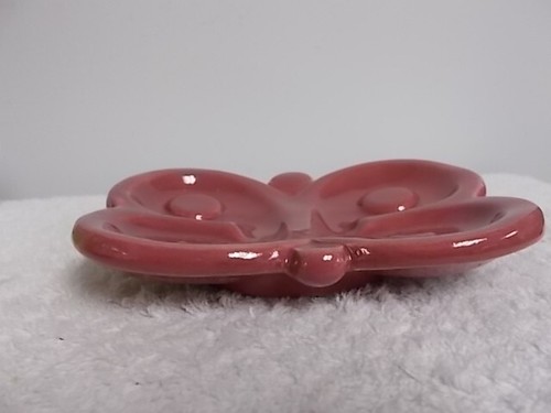 Vassoio per piatti sapone a forma di farfalla vintage Vohann of California Mauve - Foto 2 di 4