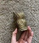 Vintage Mid-Century Modern Solid Brass Owl Decorative Figurine or Paperweight GC — photo 3